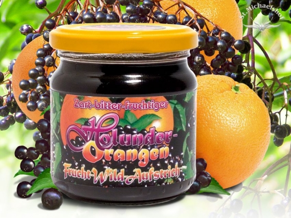 Wild Holunder-Orangen Frucht-Aufstrich