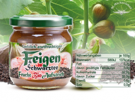 Bio Feigen & Schwarztee Frucht-Aufstrich