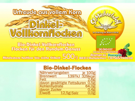 Bio Dinkel-Vollkornflocken